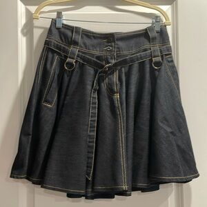 Plein Sud Jean Skirt. Size 4. Blue.